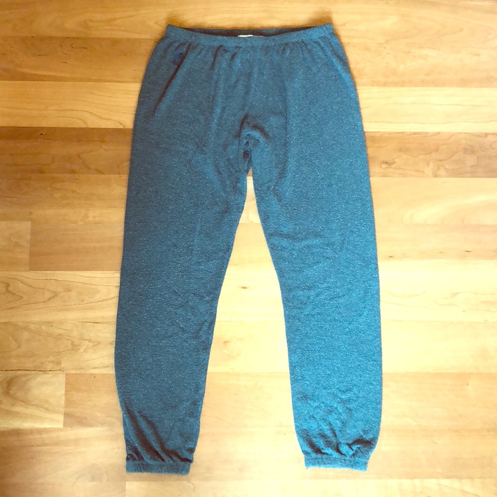 EUC Wildfox Ultra Soft Sweatpants Teal Size L